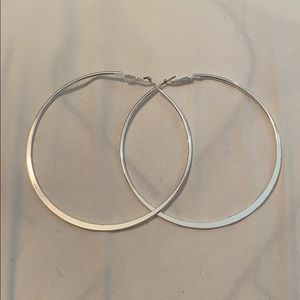 silver hoops